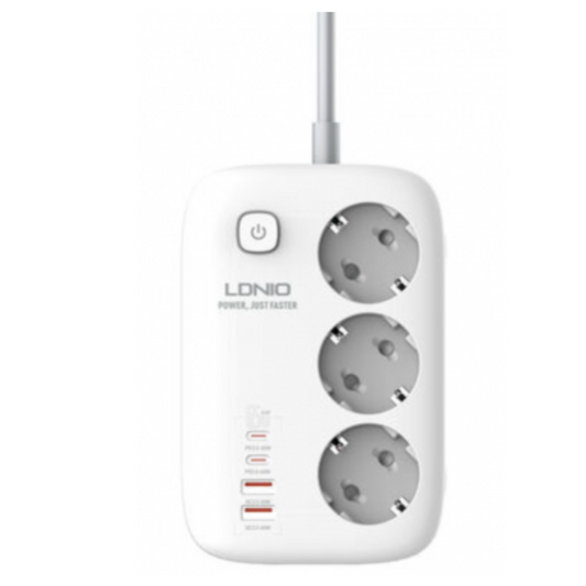 Adaptador Multifunción 65W Carga Rápida LDNIO